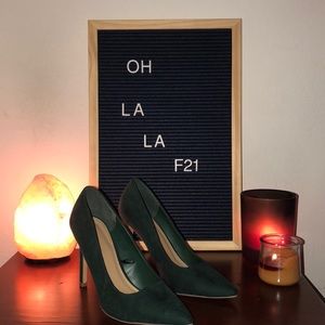 Green f21 Heels
